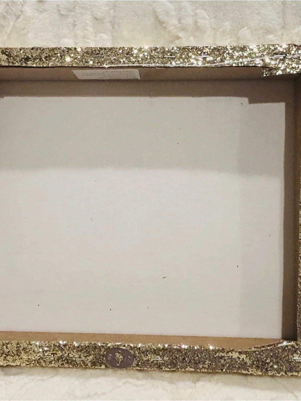 Love/Dream Glitter Wall Art Set Gold Glam Sparkle Decor 2-Piece
